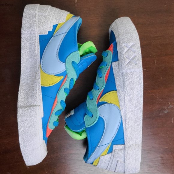 sacai KAWS Neptune Blue - Nike Blazer Low - Picture 4 of 5